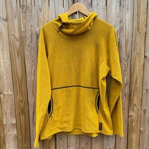 Melanzana micro grid hoodie sunflower